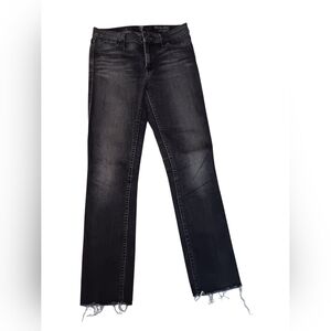 7 For All Mankind ~ Gray Modern Straight Leg Jeans – Mid Rise Stretch  (27)